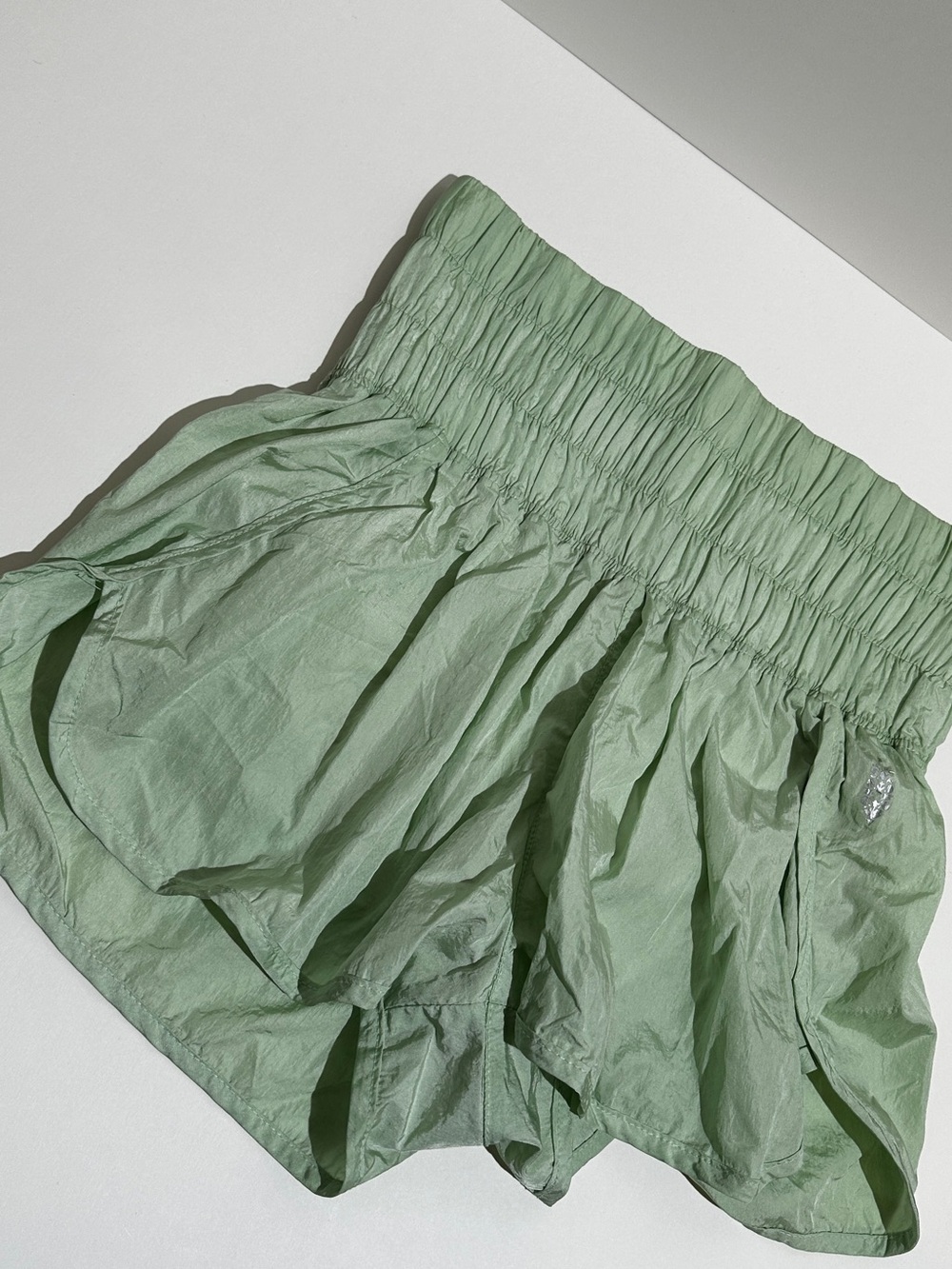 Free People The way Home short - High-Waist Athletic Shorts in Mint Green - Picture 3 of 12
